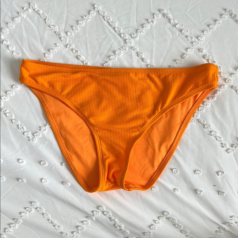 Ninety-Nine Bright Orange Full Coverage Bikini Bottom